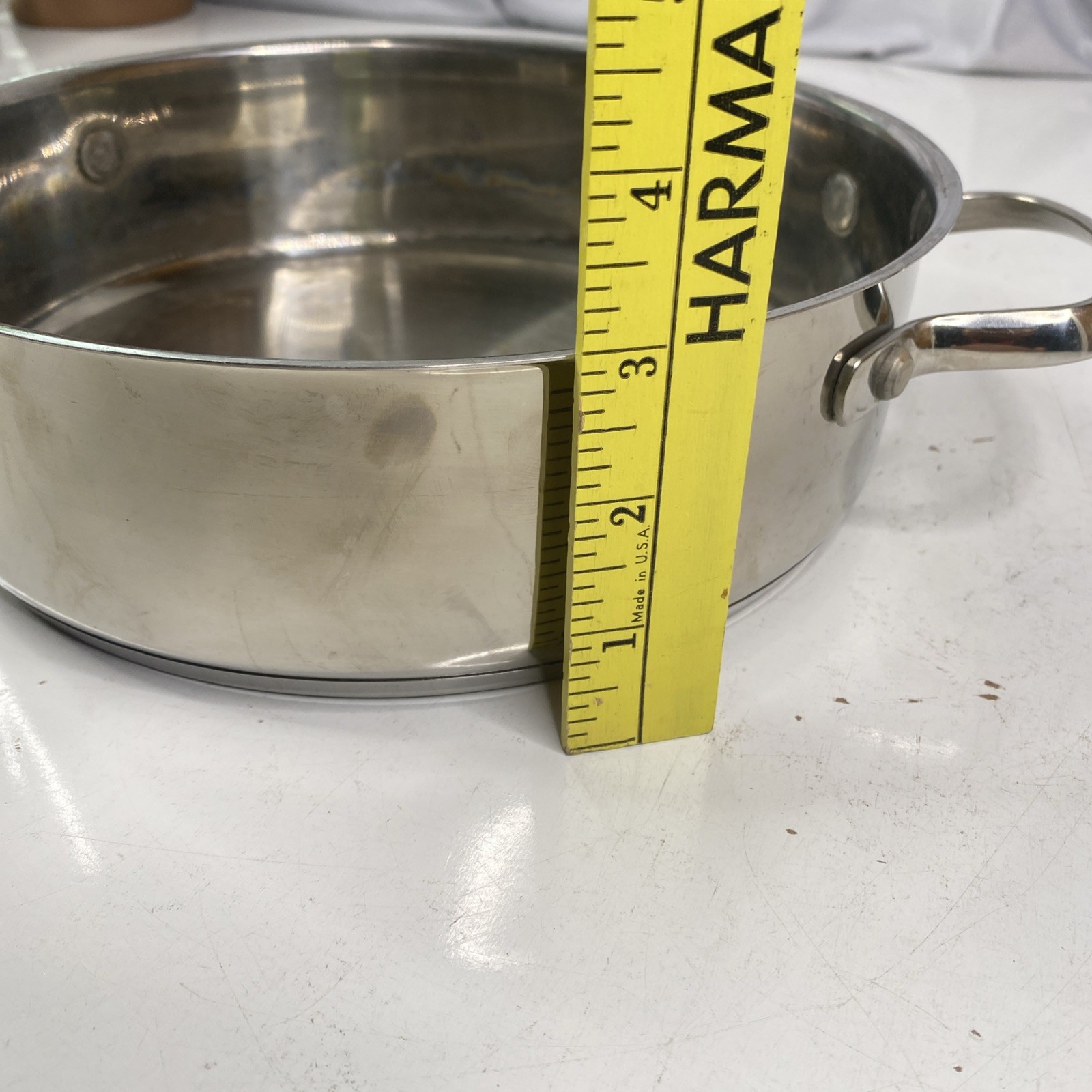 Wolfgang Puck Bistro Collection 10″ Casserole Stainless Steel Pan 3″ Deep