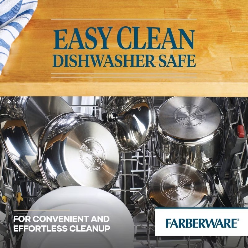 Classic 3qt Covered Saucepan: Stainless Steel, Dishwasher-Safe, Smooth Surface