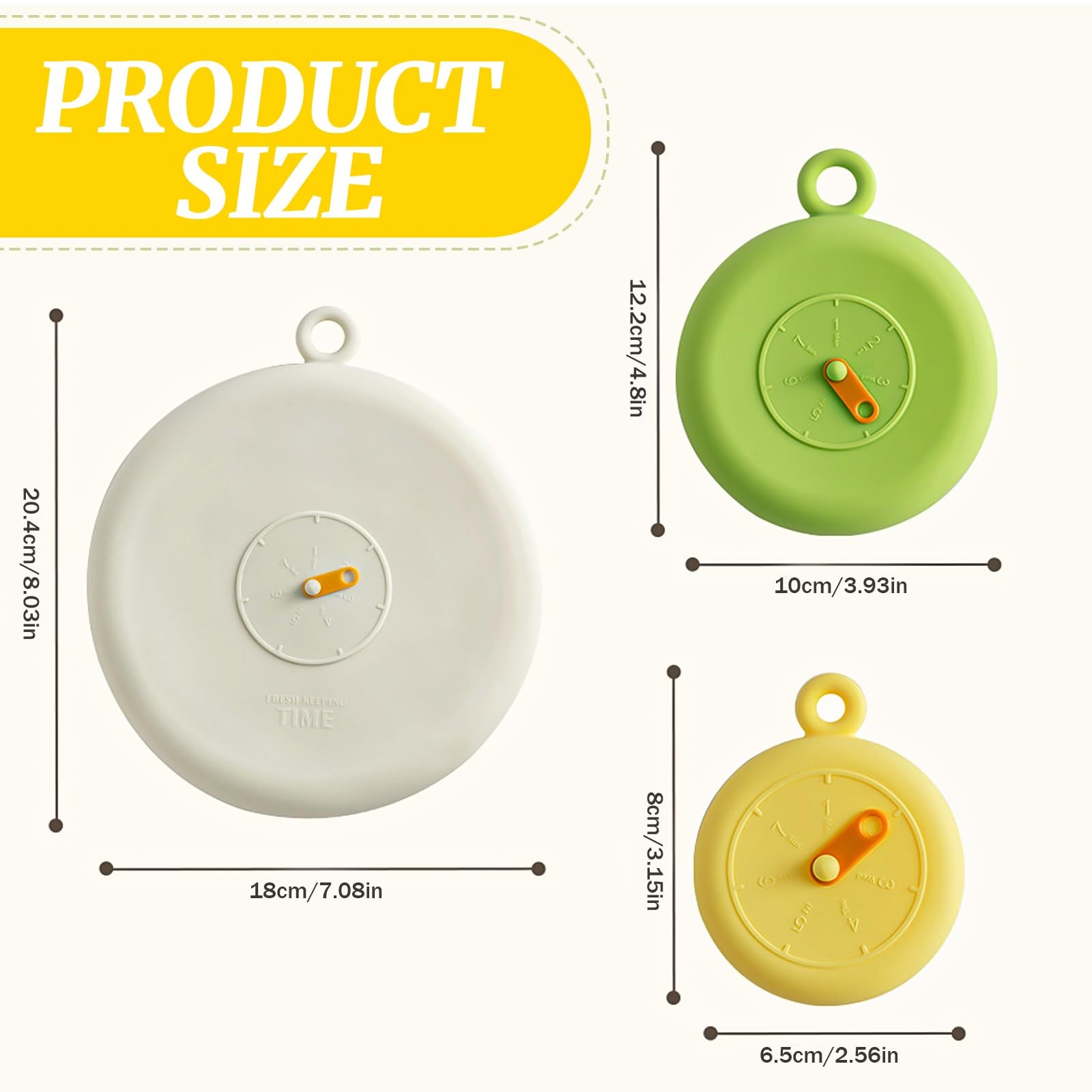 Silicone Stretch Lids Set for Food Storage, 6 Pcs Food-grade Reusable Sealing…