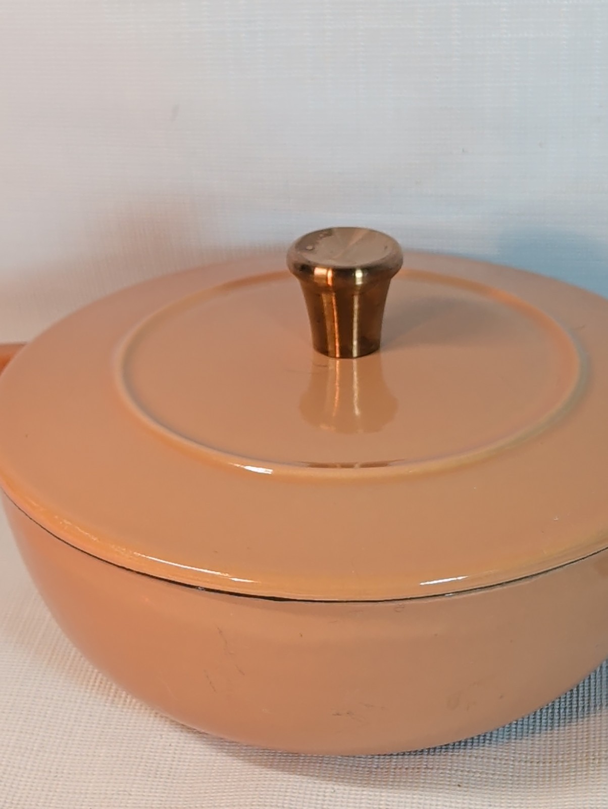 Pair Cast Iron Mini Cocotte & Lid Round Mini Dutch Oven Ramekin Threshold Enamel