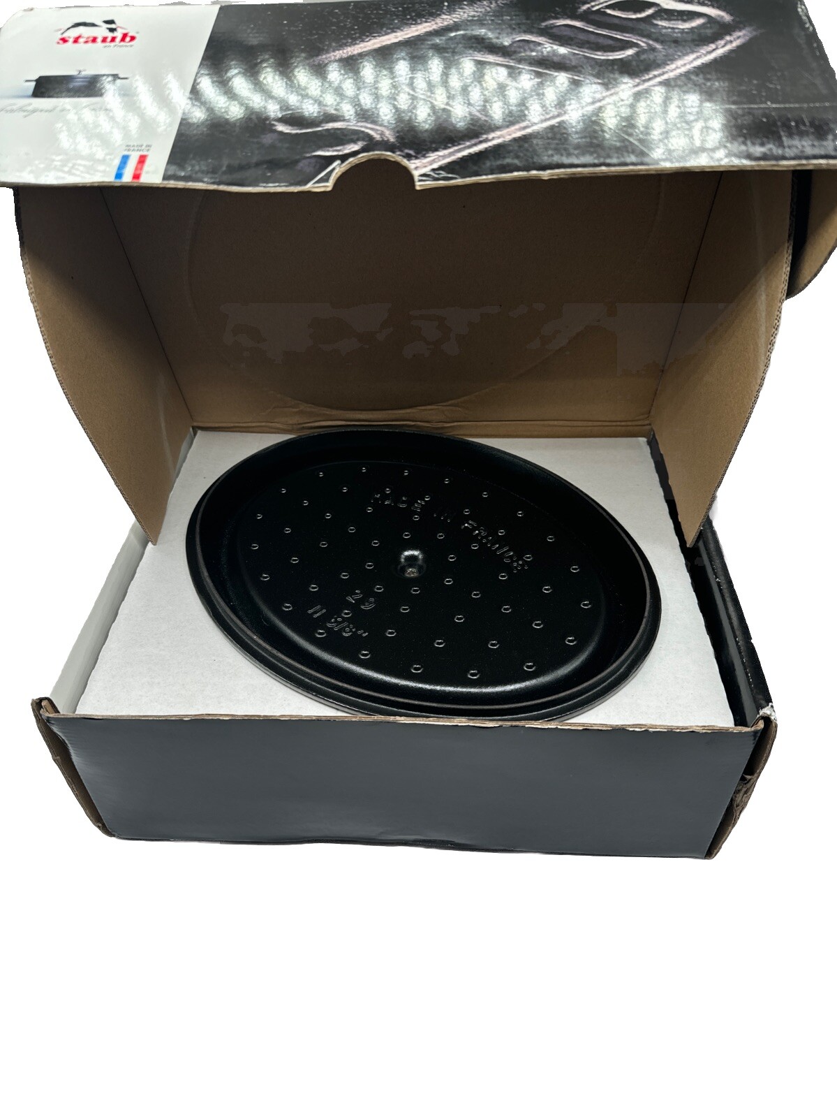 Staub Cast Iron Round Cocotte 29 CM, Graphite Gray, Oven 4.25 NEW