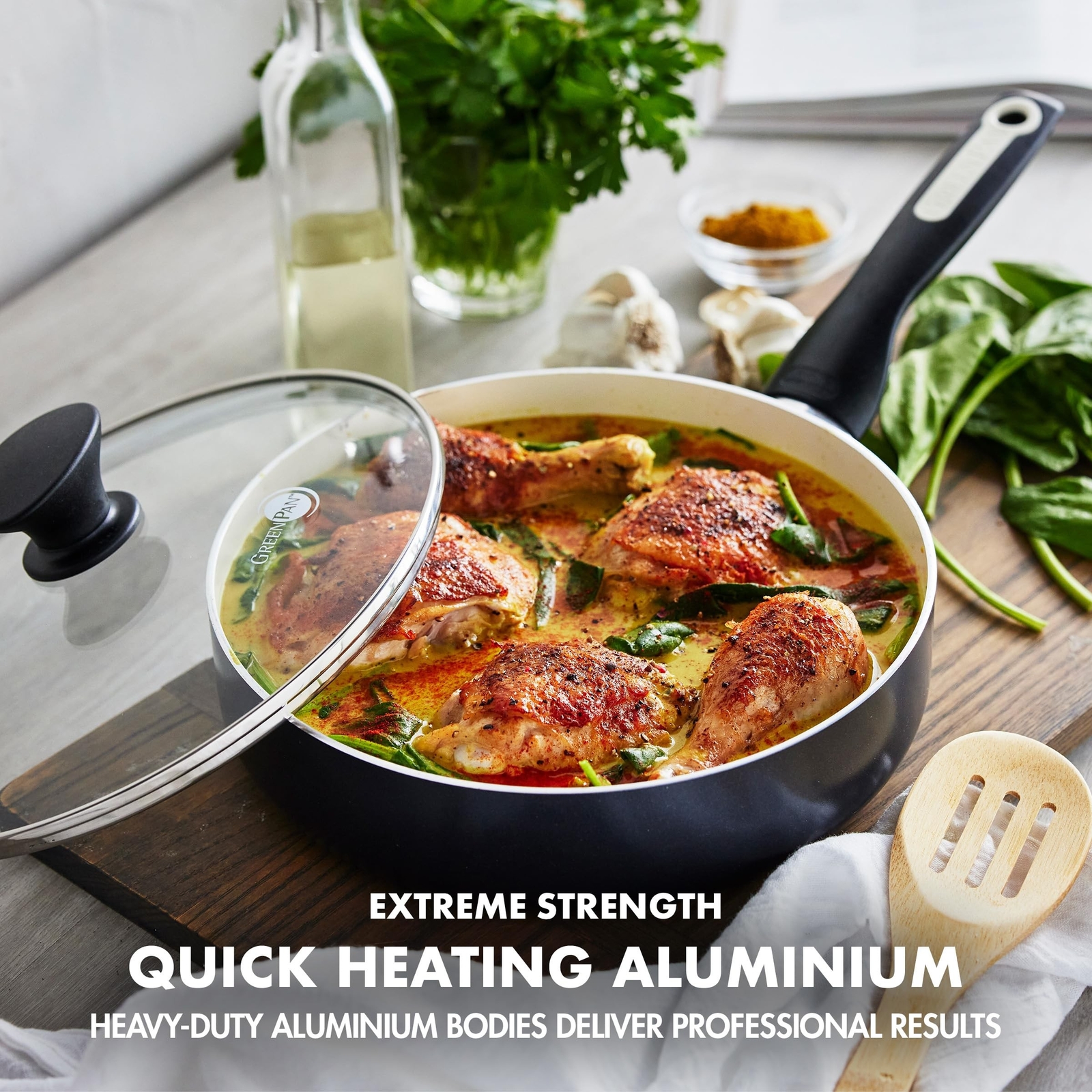 GreenPan Rio Healthy Ceramic Nonstick 16 Piece Cookware Pots and Pans Set, PF…