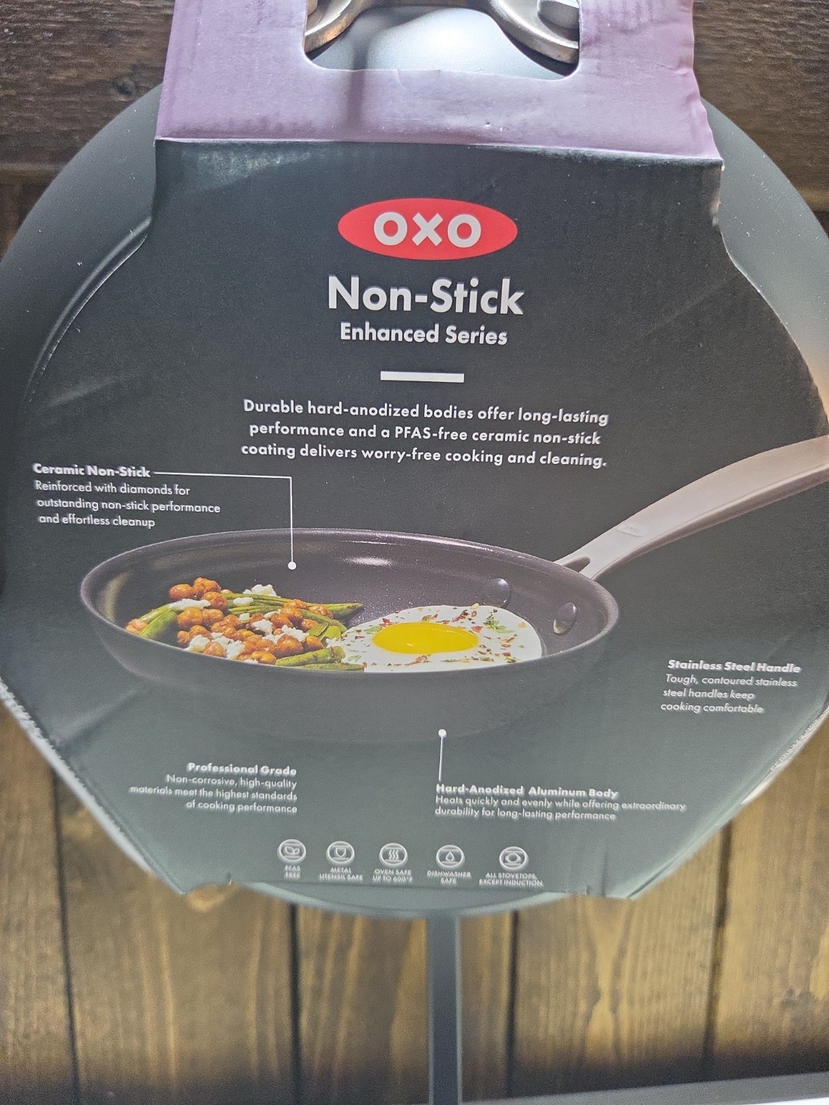 OXO Enhanced 8″ Frying Pan Skillet PFAS-Free Ceramic Nonstick – Black *NEW*