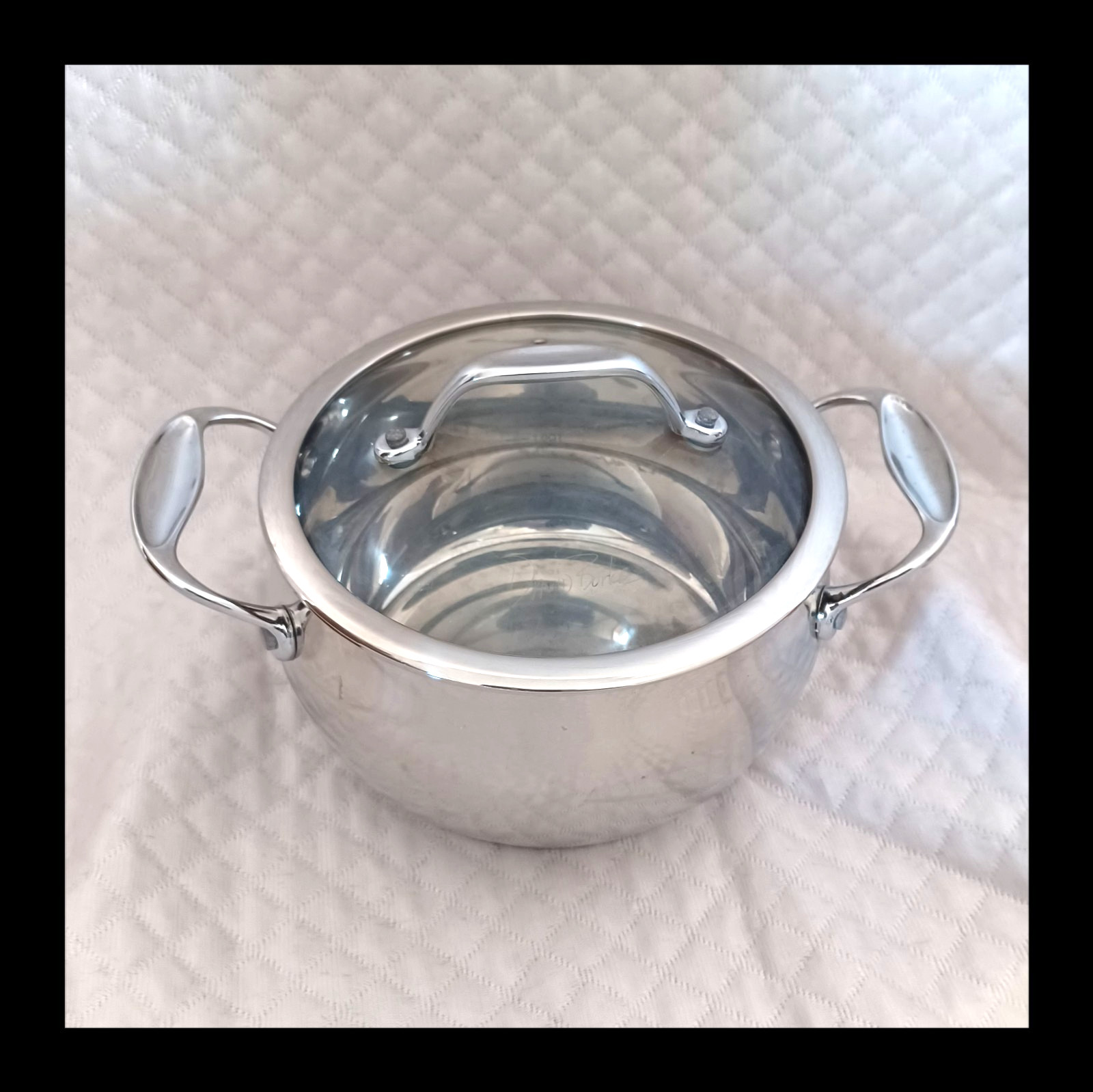 David Burke Splendor Series 3 Quart Casserole Pot With Glass Lid