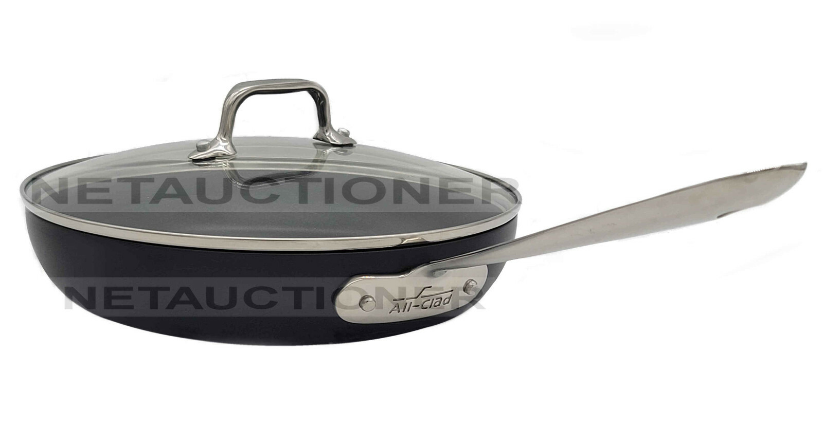 New ALL-CLAD 10″ HA1 Hard Anodized Nonstick Fry Pan/Skillet and Lid Professional