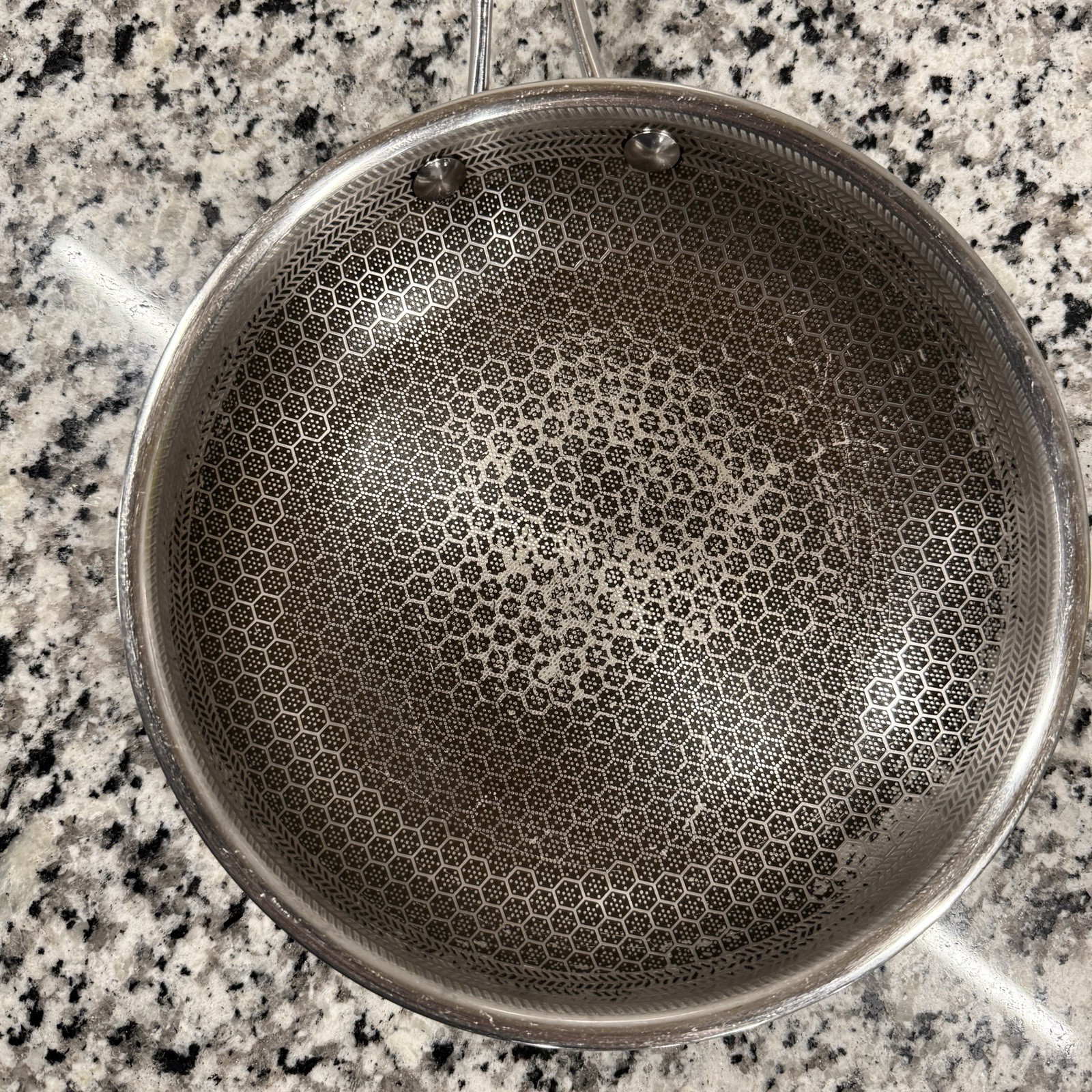 HexClad Hybrid Frying Pan Stainless Nonstick Skillet 8” Kitchen Chef Cook No Lid