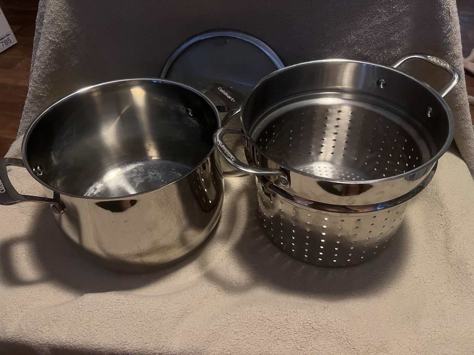 Cuisinart 8-Qt Stockpot 466-24 & Steamer Stainless Steel MultiClad Pro