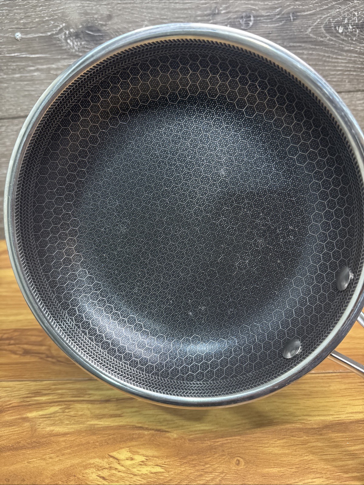 HexClad Hybrid Stainless Steel Non-Stick 8 inch Frying Pan NO Lid