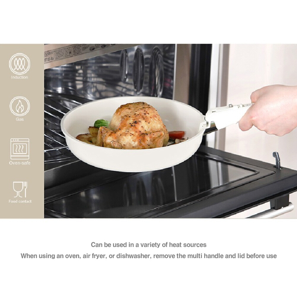 Becca Blanc IH Induction Nonestick Ceramic Coating Frying pan 5p