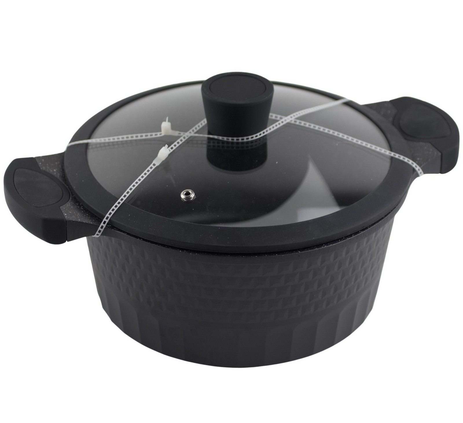 D&W Deane & White 9.5″ Casserole Pan Pot Lid All Stovetops All Black 4.5 qt