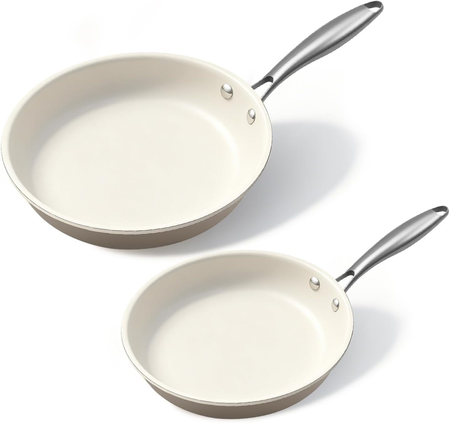 9.25 Inch and 11 inch Ceramic Nonstick Frying Pan Skillet – PFAS-Free, Non-Toxic