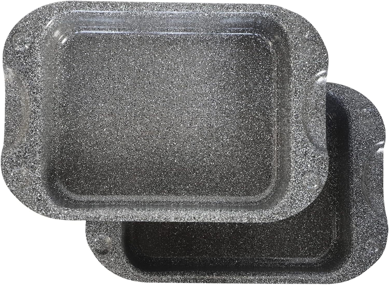 DaTerra Cucina – 13 x 8 x 4.25 Nonstick Ceramic Coated Dual Roasting Black
