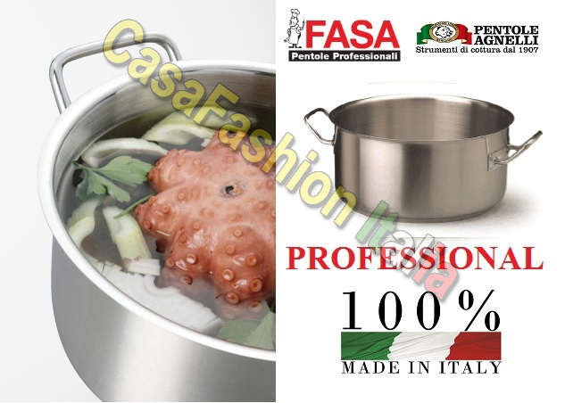 LAMB PHASE LOW SAUCEPAN 20 24 28 32 36 40 45 50 60 STAINLESS STEEL 18/10 PROFESSIONAL