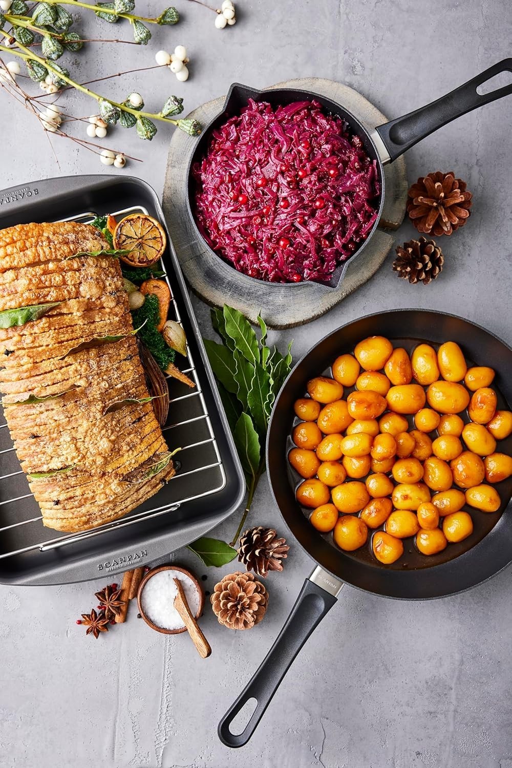 Classic 3.25 Qt Nonstick Saute Pan with Lid – Safe for Oven & Utensils