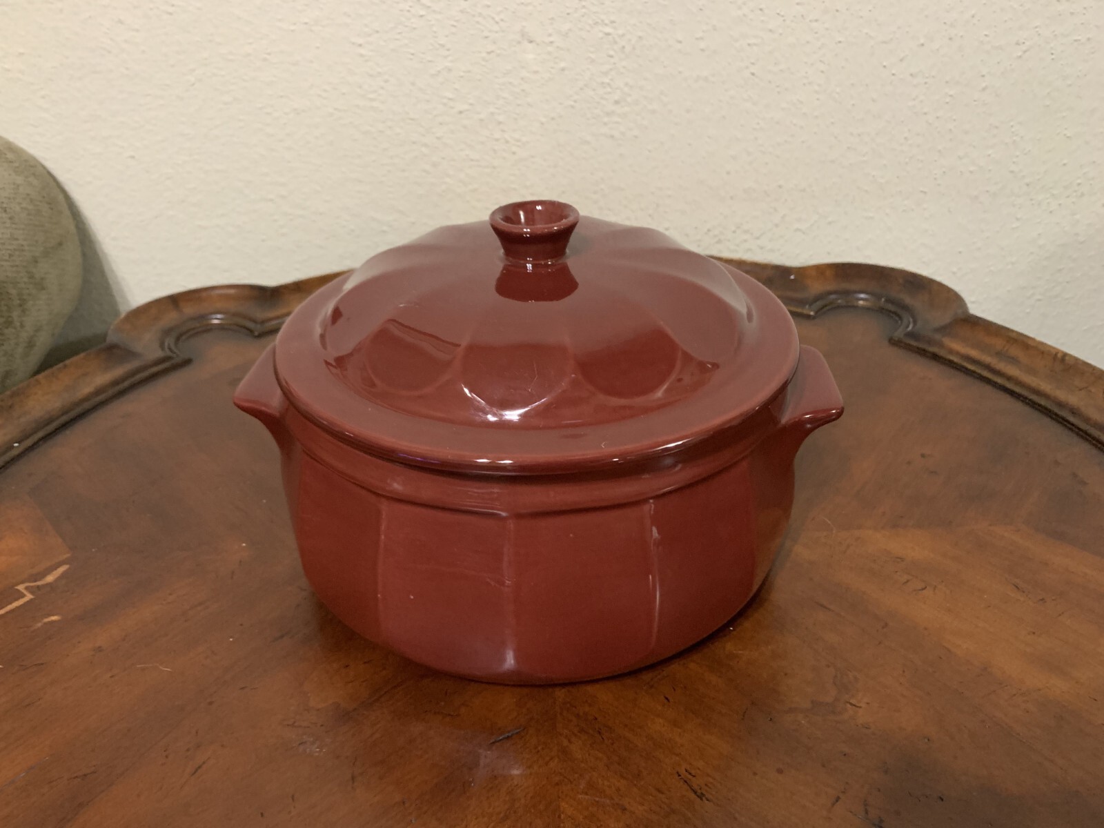 Emile Henry Auberge Maroon Covered Casserole Dutch Oven Pot 4qt France # 55.70