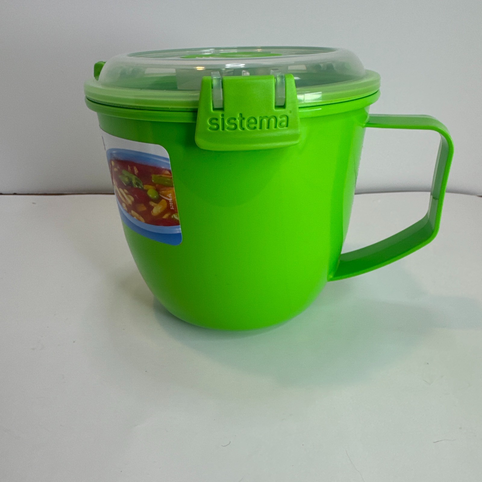 Sistema Microwaveable 900mL Soup Mug, Large Microwave Container w Steam Vent Lid