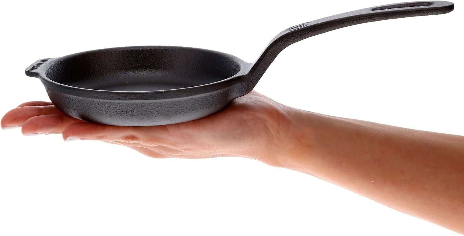 Victoria 6.5-Inch Cast Iron Skillet – Pre-Seasoned Frying Pan