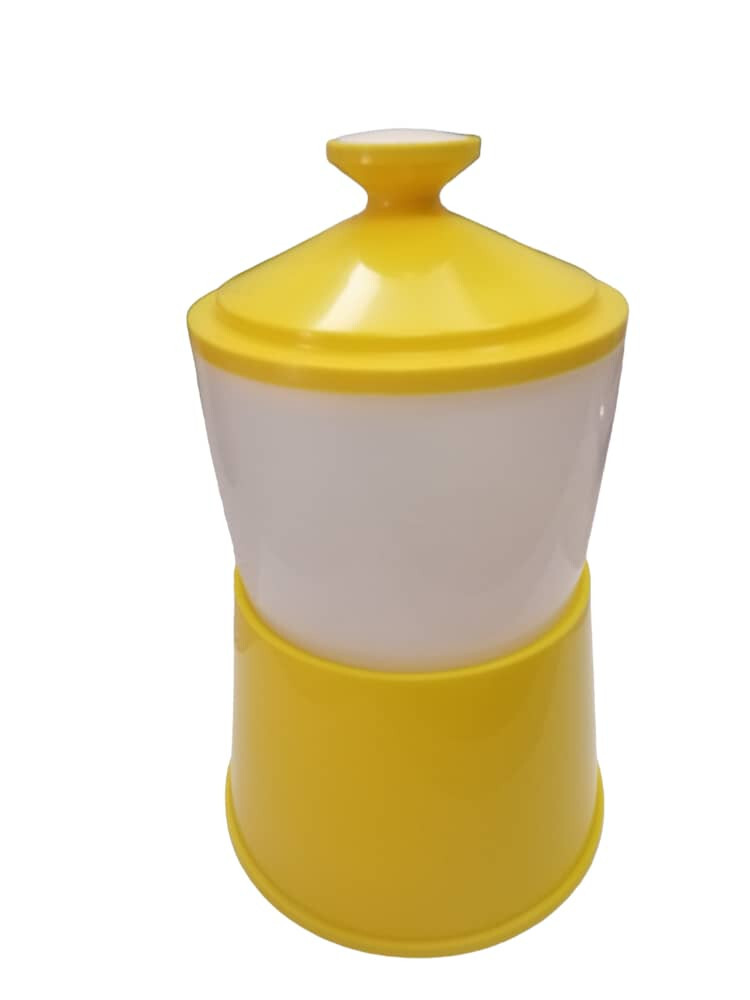 Half Boiled Egg Maker 4 eggs max Original recipe Made in Malaysia Yellow Color