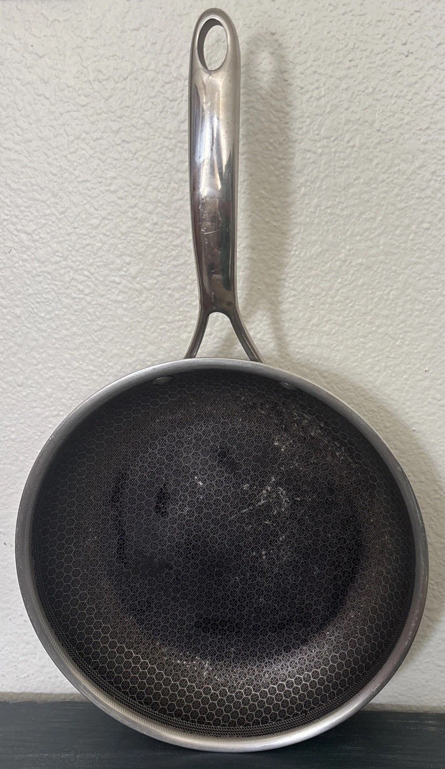 HEXCLAD 10″ Frying Pan Hybrid Stainless Steel Non-Stick Fry Pan ONLY NO Lid