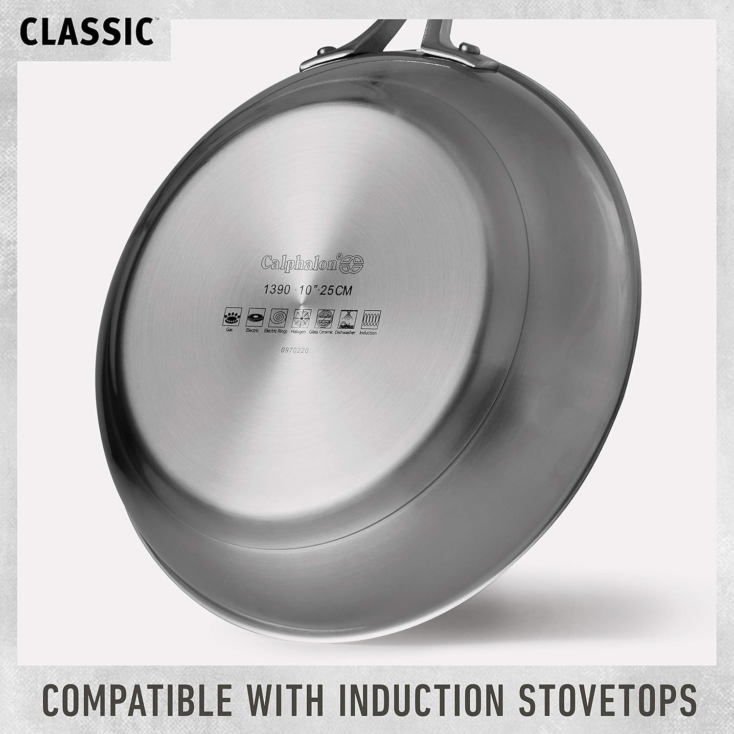 Classic Stainless Steel Cookware Set, Oven Safe 450F, Silver