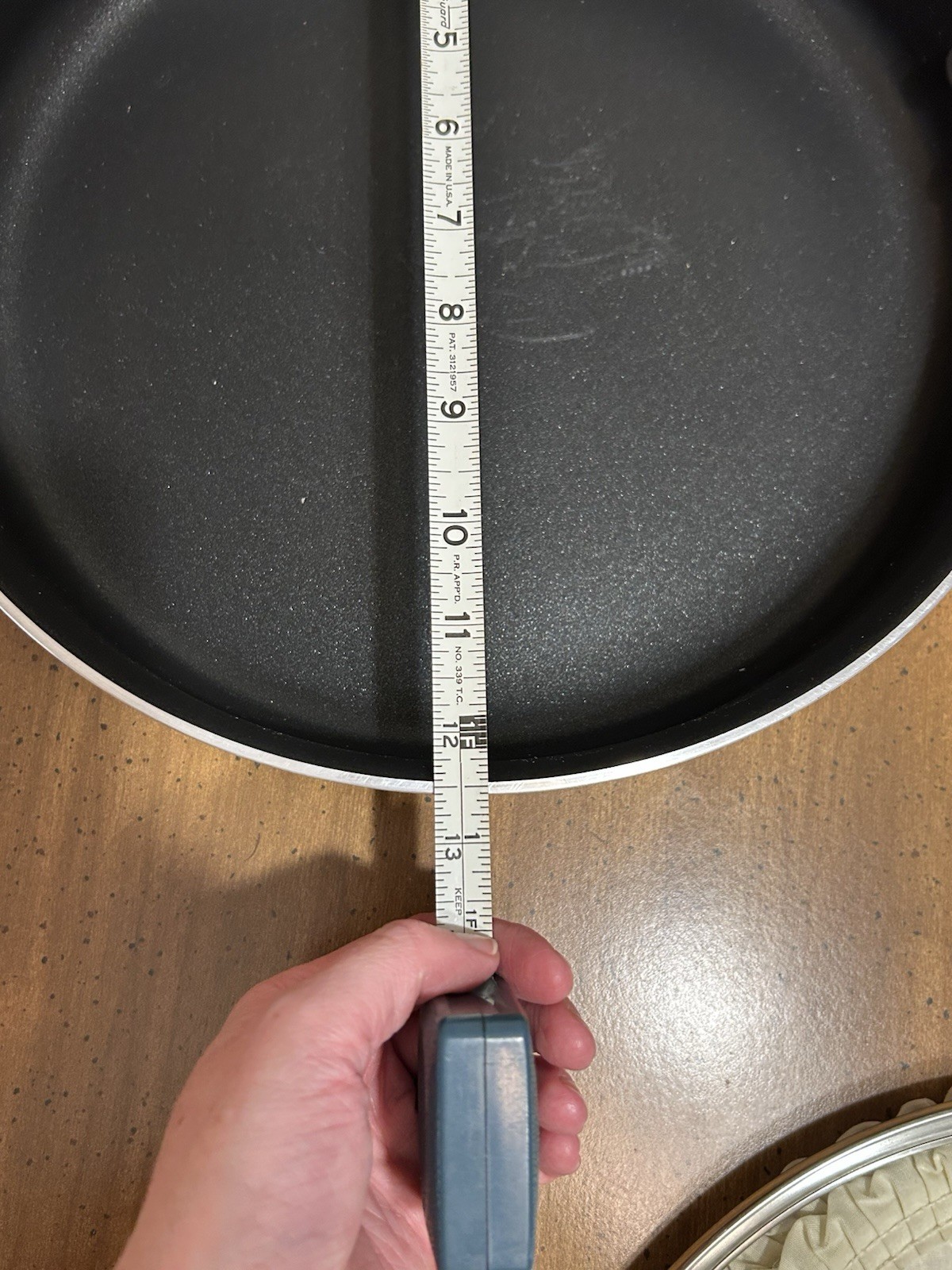 Wear Ever Nonstick Big 12.5 inch Skillet With Helper Handle and Glass Topped Lid