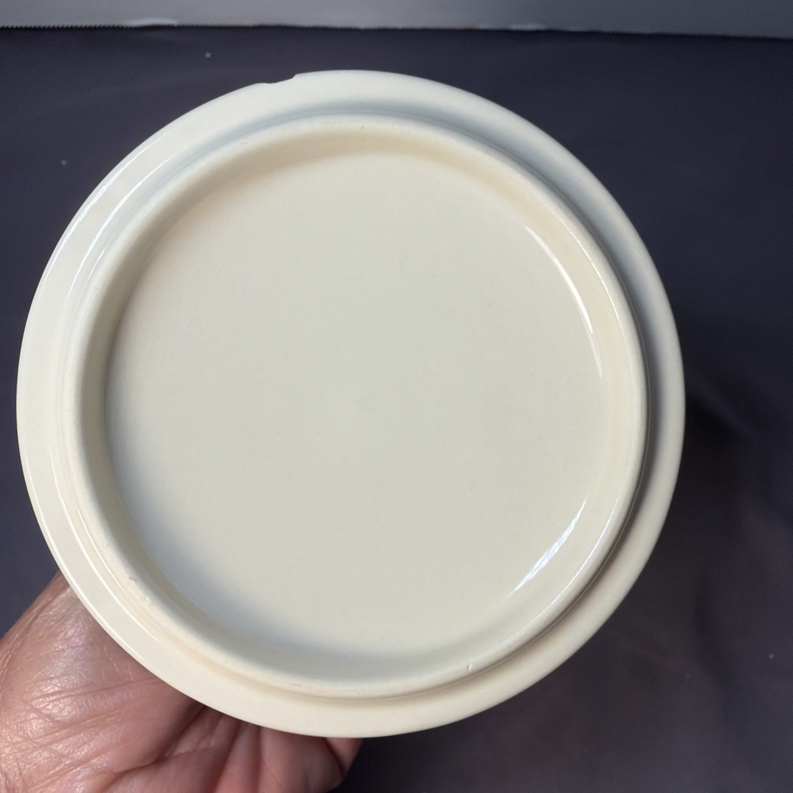 Pioneer Woman Blue & White Fancy Flourish Mini Cocotte w/Lid 16 oz 4.5” See Pics