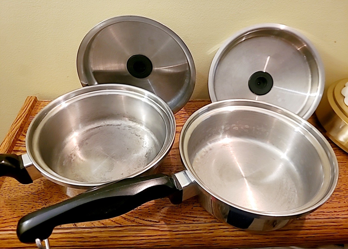 Olde Worlde Thermium Multi-Plex Stainless Steel Saucepan & Lid 1 Quart Set