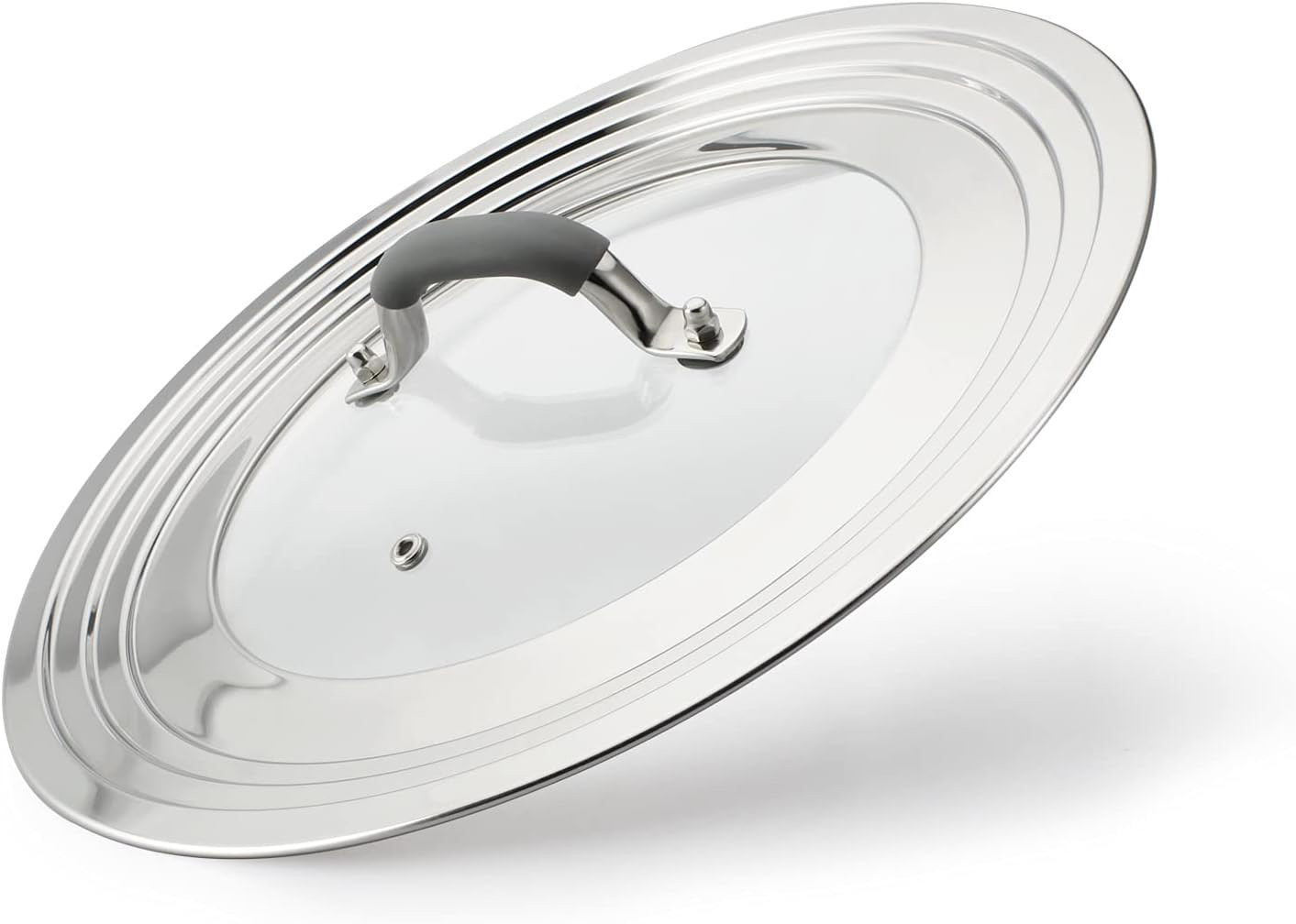 Universal Stainless Steel & Glass Lid for 8.25-12 Inch Pots and Pans