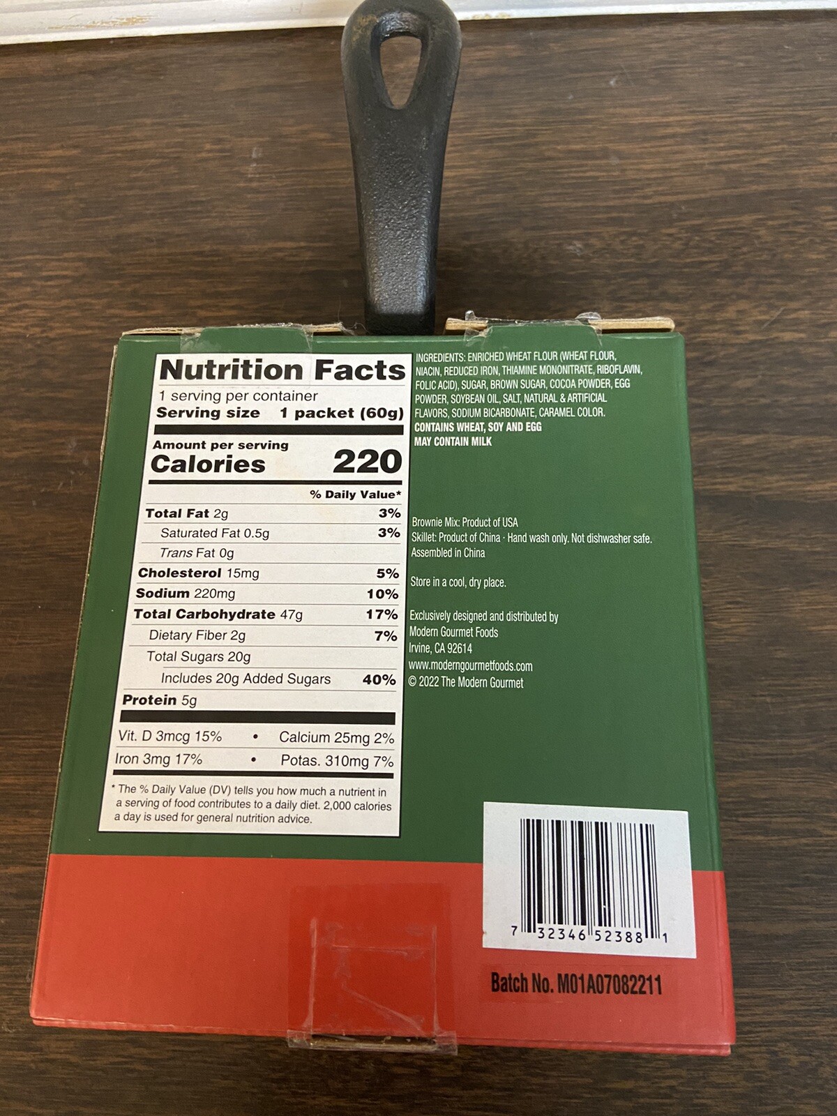 The Modern Gourmet CAST IRON Cookie SKILLET Chocolate Chip – 5″ skillet