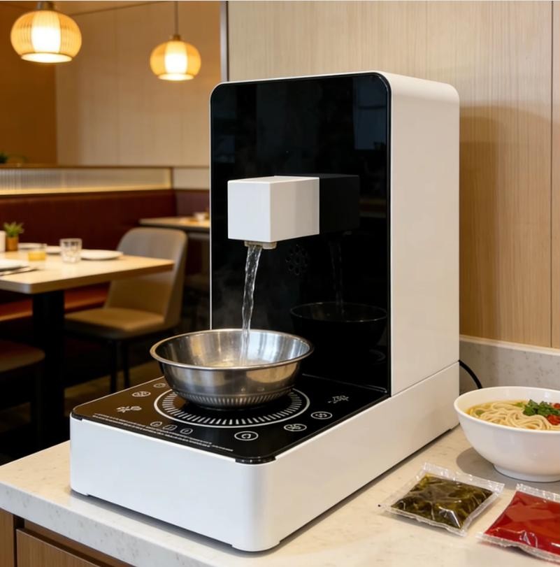 2100W Commercial Self-Serve Ramen Cooker, Instant Ramen Cooking Machine 110V