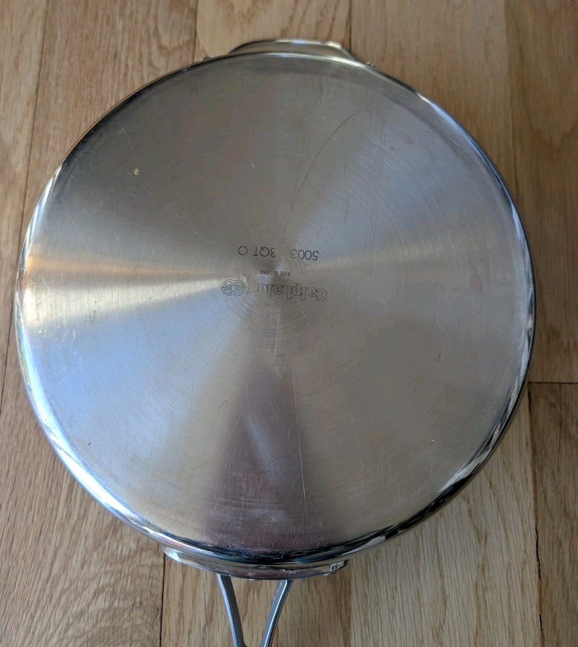 Calphalon #5003 3 Qt 10″ Stainless Steel Saute Pan Skillet With Helper Handle