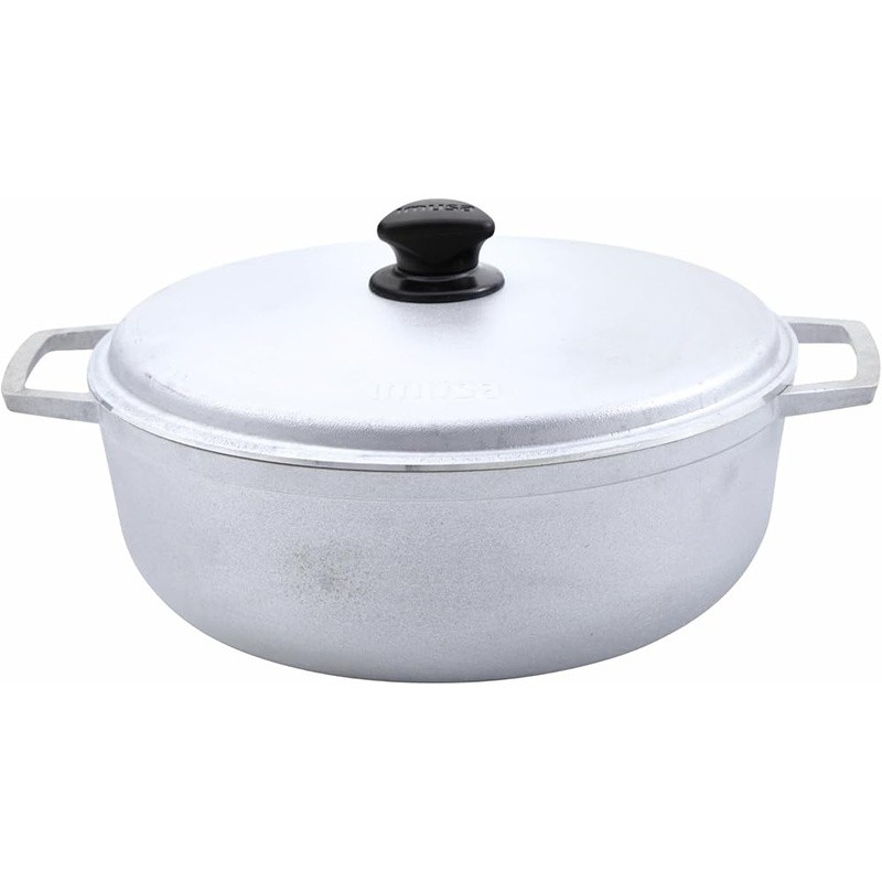 Large Cast Aluminum Caldero Non Stick Cooking Pot Soup Rice Stew Kitchen Tool US