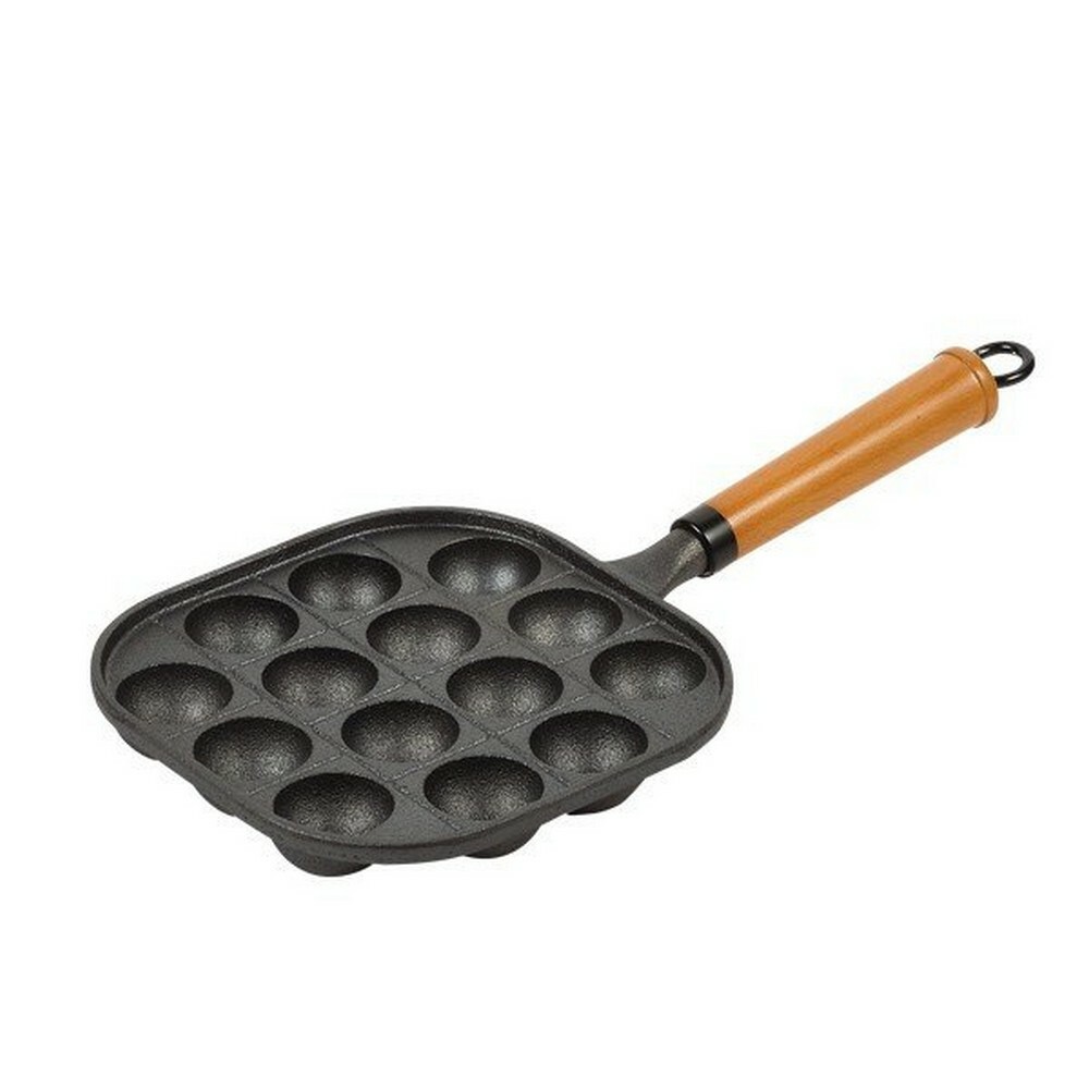 Japanese Takoyaki Pan Cast Iron Octopus Maker Skillet Griddle Mold 14 Molds 1794