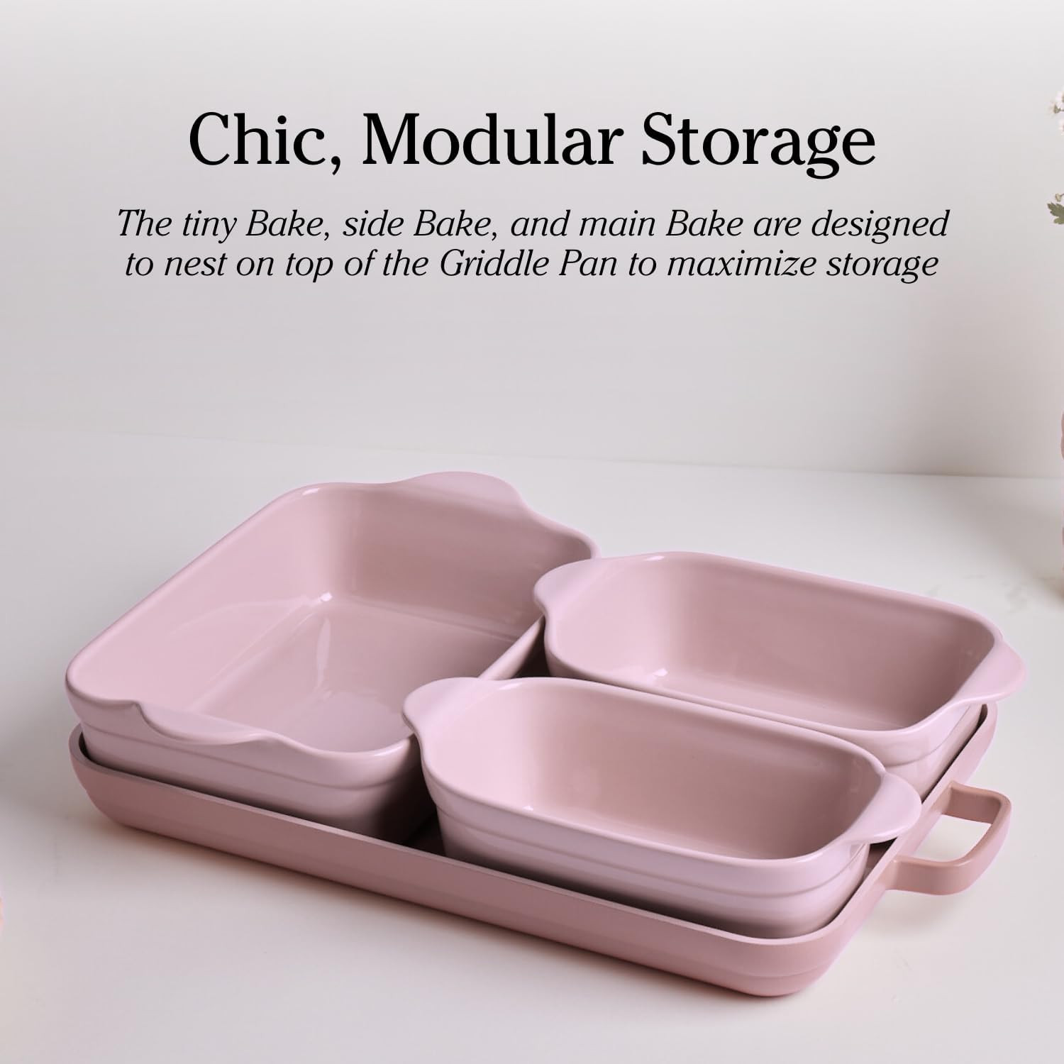 5-Piece Nonstick Bakeware Set – Oven Safe, Toxin-Free, Space-Saving Design