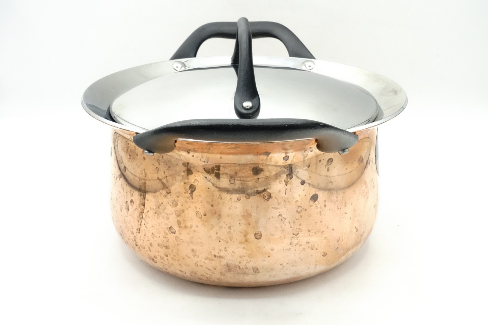 Tramontina Barazzoni Butterfly 6.5 inch Pot w/ Lid Copper Exterior Limited Ed.