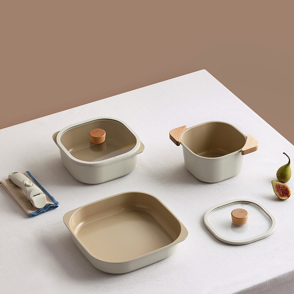 IH Fika Reserve Comfort cookware set 7P Cream