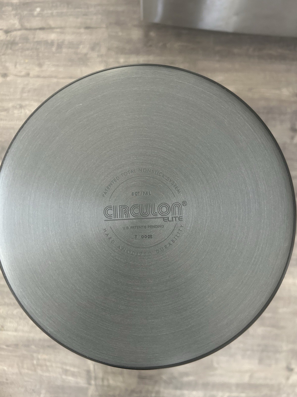 Circulon Elite Hard-Anodized Non Stick 8qt/7.6L Stock Pan Pot With Glass Lid New