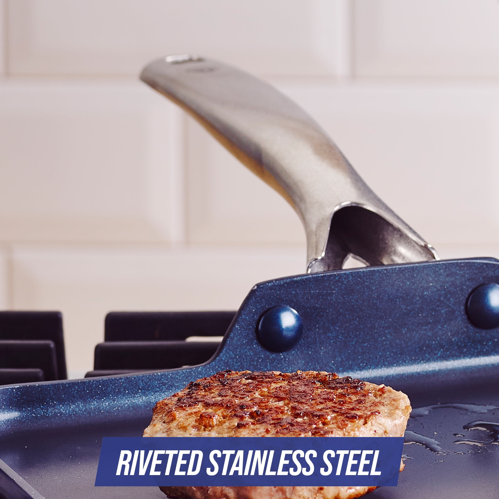 11” Griddle Non Stick Ceramic Coating Diamond-Hard Toxin Free Cooking All Stove