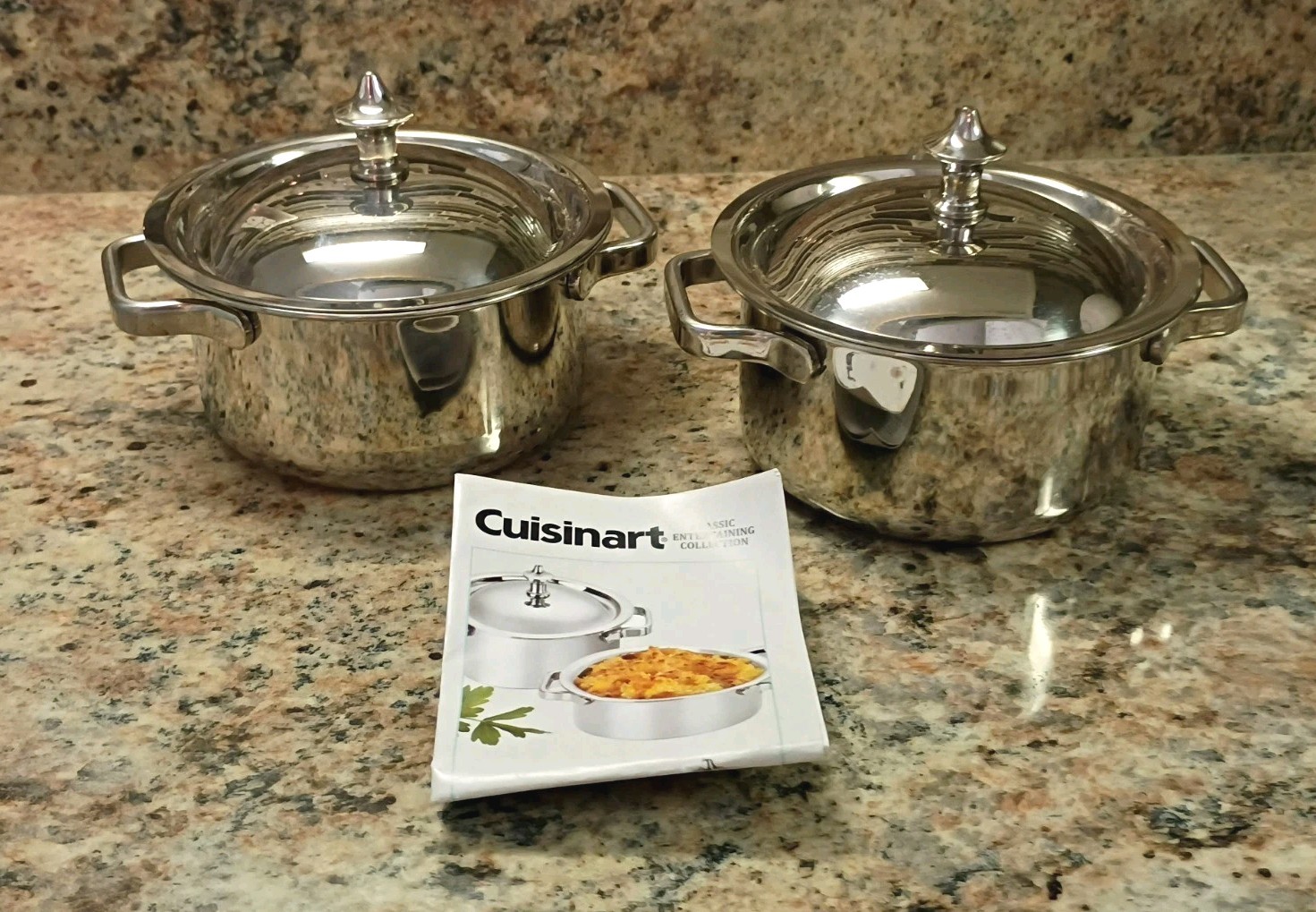 Cuisinart Stainless Steel Mini Dutch Ovens 2pack Model 7MS2-32 – .32 Qt MINT