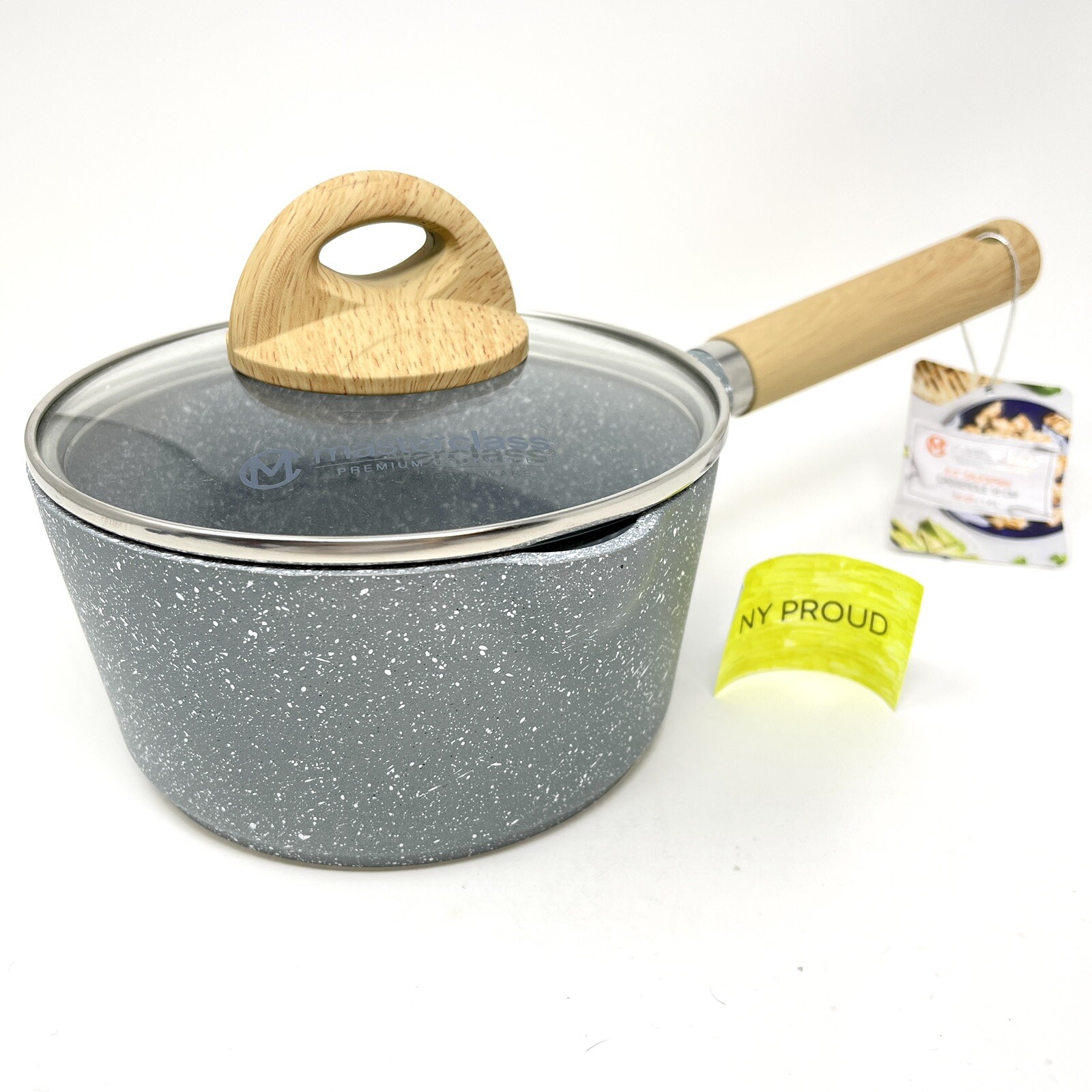 Masterclass Saucepan 1.5 Qt Casserole 6.5 Inch With Lid Premium Kitchen Cookware