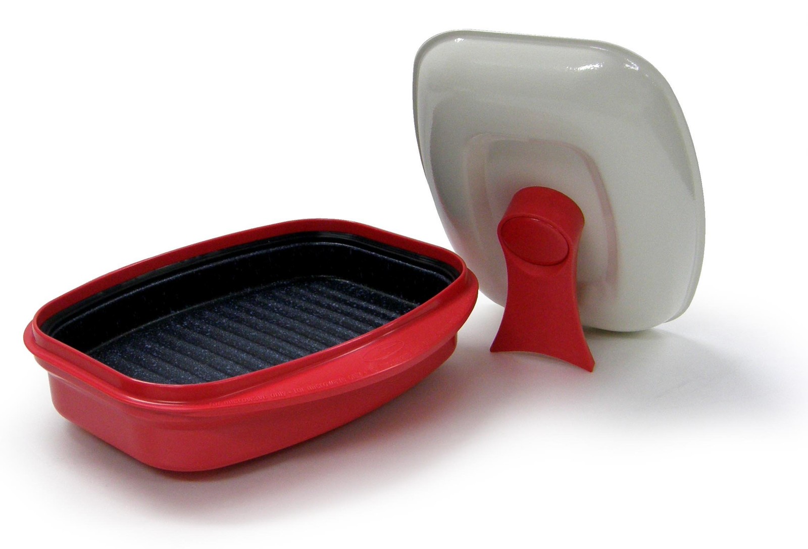 Grill Pan For Microwave Cooking Red