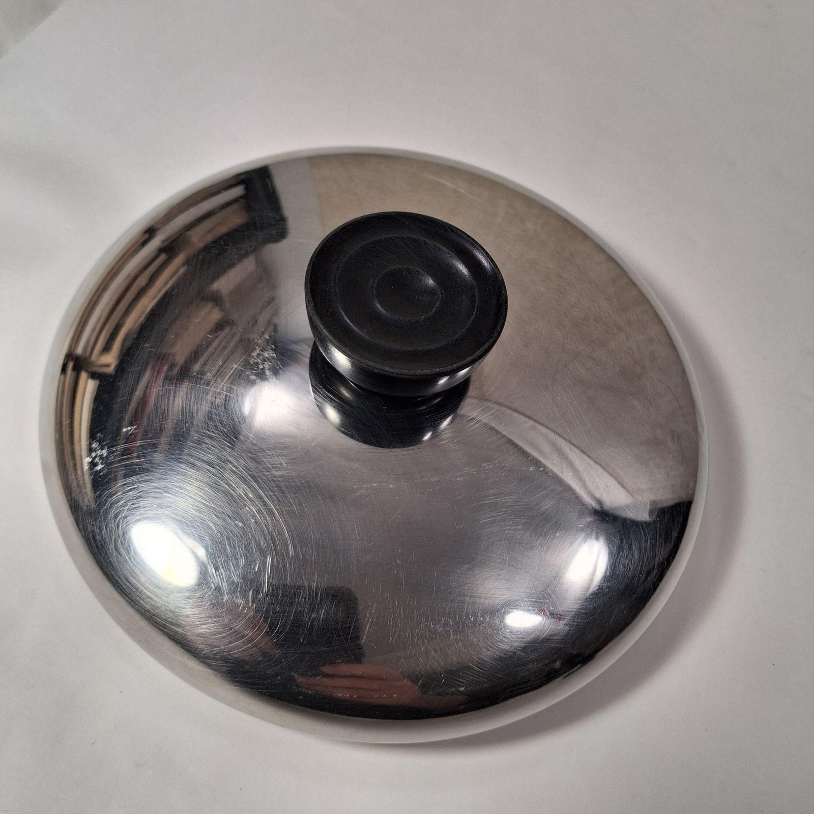 Stainless Steel Saucepan Lid 7 In Silver With Insulated Handle Fits Pot Cooktop
