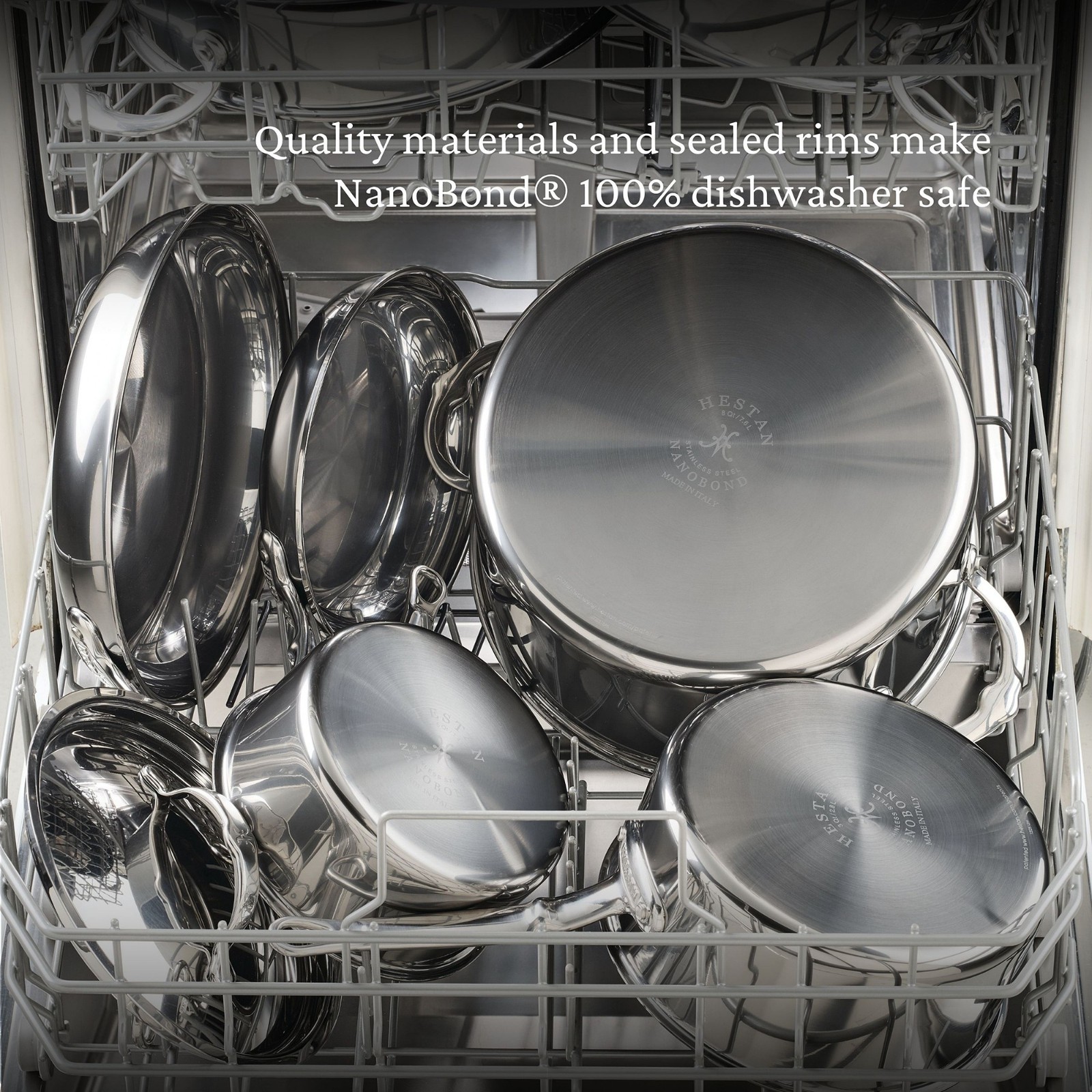 Hestan NanoBond® Titanium Stainless-Steel Rondeau, 9-Qt, Shipped from U.S