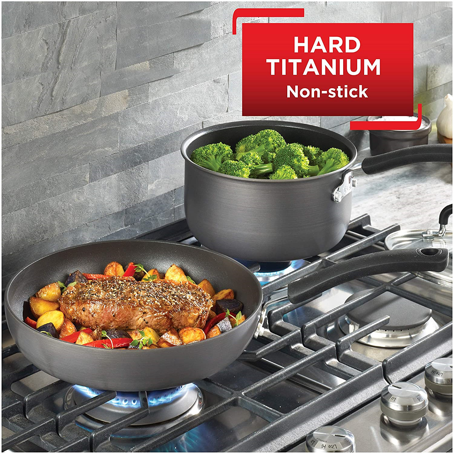 T-fal Ultimate Hard Anodized Titanium Nonstick Thermo-Spot Fry Choose Piece