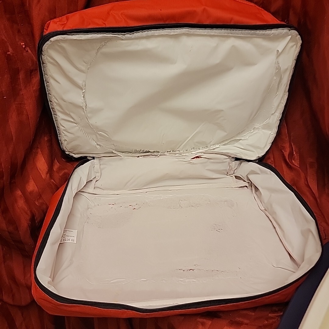 CORNINGWARE ANYWARE French White 9″ X 13″ Dish Lid Insulated Carry Bag RED LOT