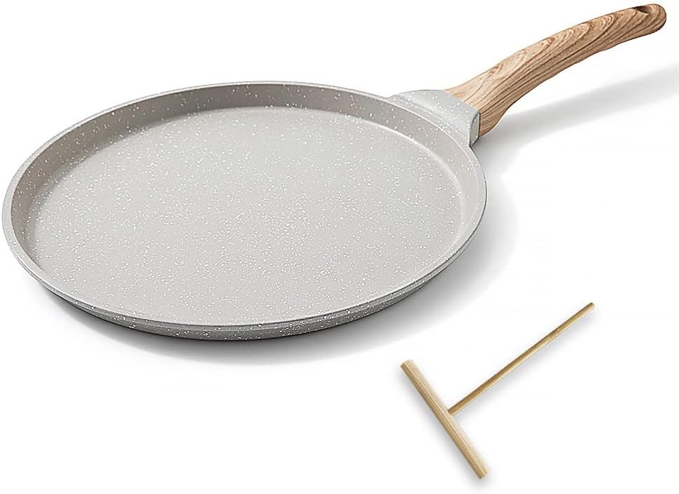 10 inch Crepe Pan Nonstick Pan Crepes Omelette Tortillas Dosa Tawa Tortilla Pan