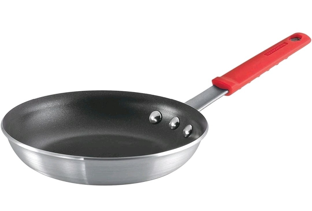 Tramontina Professional 8″ Non-Stick Small Frying Pan, Aluminum Skillet, Red Hdl