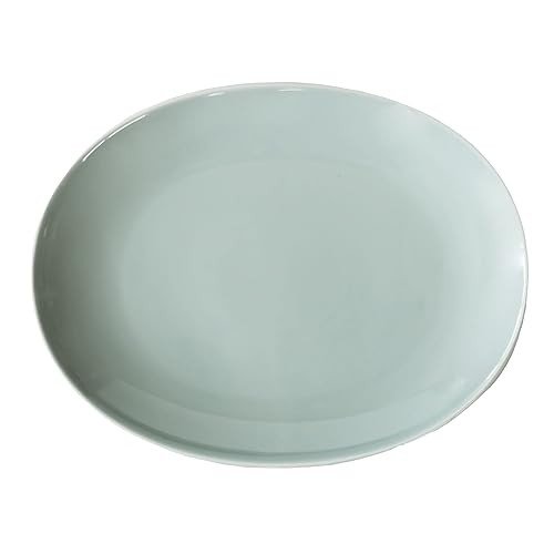 Saikaitoki Hasami Ware Common Oval Plate Gray Approx. 19cm Diameter Microwave