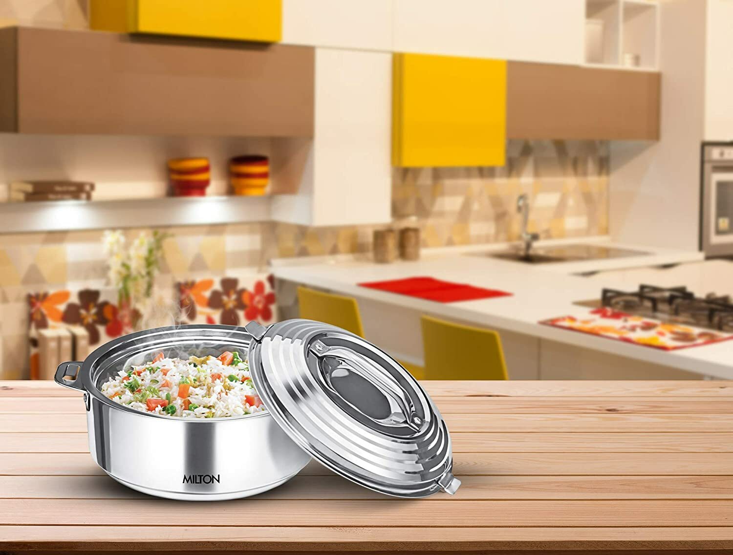 Milton Galaxia Stainless Steel Silver 1 Pc Casserole, 2500 ml