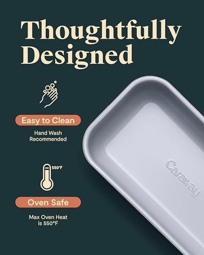 Non-Stick Ceramic 1 lb Loaf Pan – Naturally Slick Ceramic Loaf Pan (1lb) Black